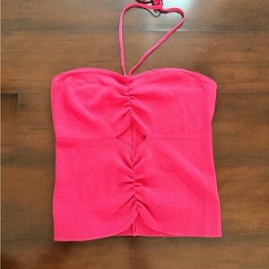 Forever 21 Vibrant Pink Ruched Camisole